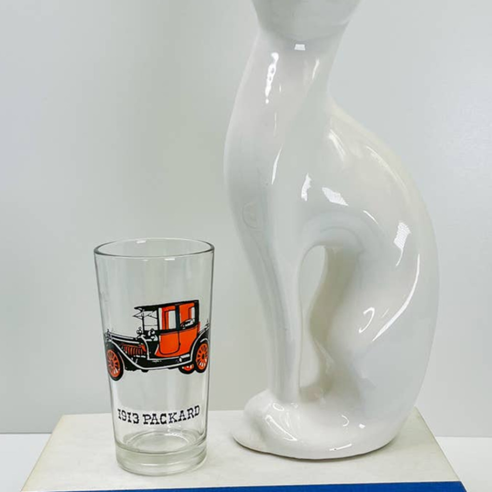 1913 Packard 5 1/8" tall Glass Hazel Atlas?